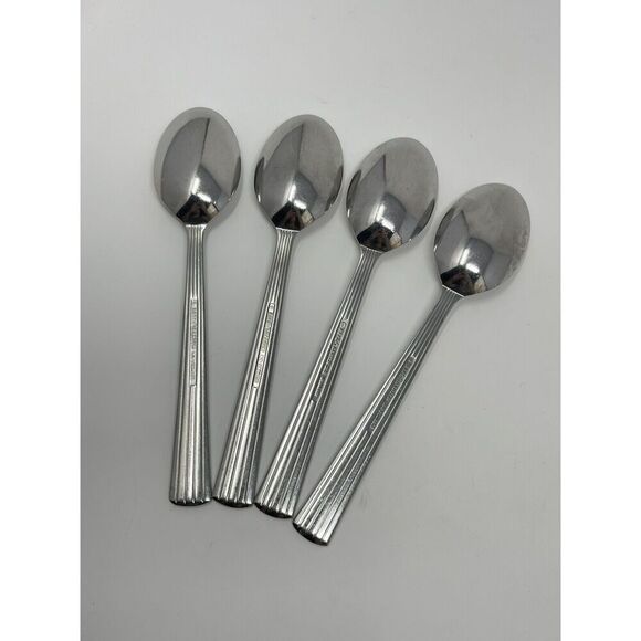 Reed & Barton Berkeley 18/10 Stainless Dinner Soup Oval Place Spoon 7” Set Of 4 - Picture 5 of 6
